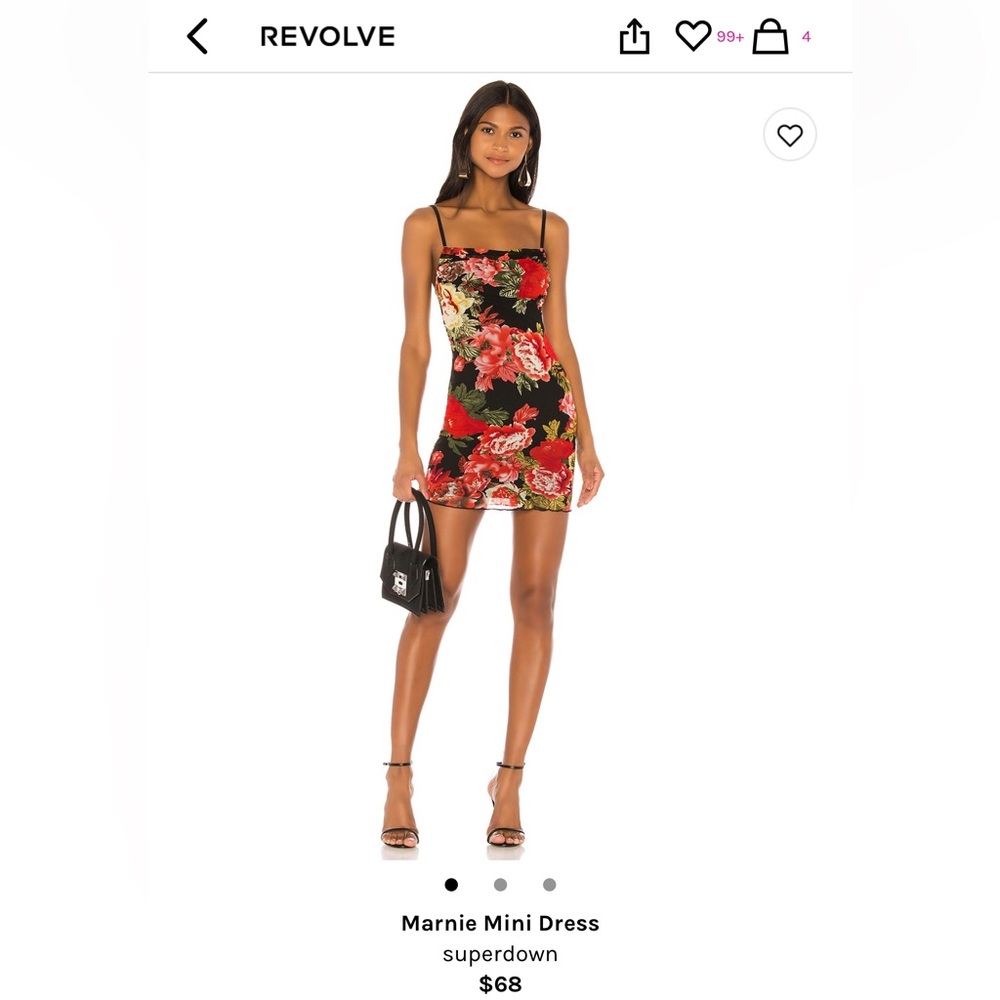Superdown floral midi dress